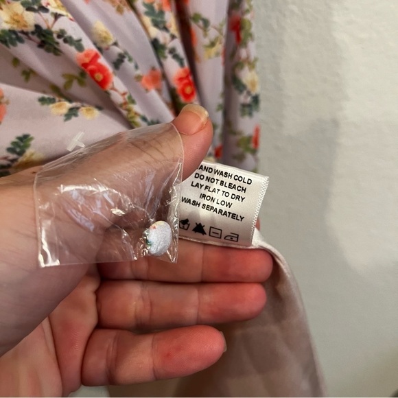 Revolve Lovers & Friends Raya lilac floral mini dress w ruffle detail size xxs - Picture 6 of 11